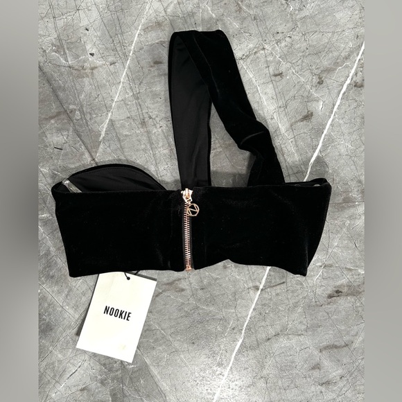 Nookie — Amara Velvet Crop Top – Black – XS — NWT - Picture 5 of 8